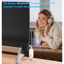 Load image into Gallery viewer, Airplane Bluetooth Adapter for Headphones, Bluetooth Transmitter Receiver, White_5068
