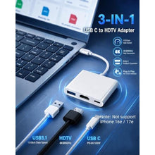 Load image into Gallery viewer, AIRSKY USB-C Digital AV Multiport Adapter, USB C to HDTV Adapter, WhiteIN_628
