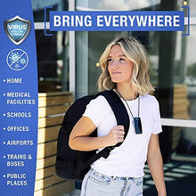 Load image into Gallery viewer, AirTamer A310 Personal Air Purifier Necklace Rechargeable Wearable Air Cleaner for Travel, Office &amp; Everyday Use - Silent, Lightweight, Black with Metal Case, BlackwithMetalCase_8305
