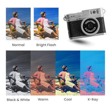 Load image into Gallery viewer, AiTechny Digital Camera for Kids, 1080P FHD Kids Camera with 32GB SD Card, 44MP Point and Shoot Digital Camera with 16X Zoom, Compact Small Vintage Camera Gifts (aicam), Pink_549
