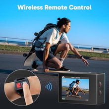 Load image into Gallery viewer, AKASO EK7000 4K30FPS 20MP WiFi Action Camera with EIS Ultra HD 131FT Waterproof Underwater Camera Remote Control 4X Zoom Support External Microphone Blue_1410
