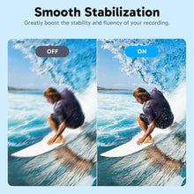 Load image into Gallery viewer, AKASO V50X Native 4K30fps WiFi Action Camera with EIS Touch Screen 4X Zoom 131 feet Waterproof Camera Support External Mic Remote Control (with Selfie Stick Tripod and Carry Bag), Gray_454
