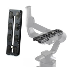 Load image into Gallery viewer, Akeipho Aluminum Quick Release Plate 120mm for DJI Ronin SC Gimbal,Camera Mounting Plate Compatible Arca-Swiss with 1/4" Hole for Gimbal Stabilizer Tripod, black_1
