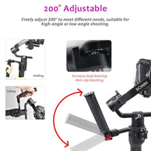 Load image into Gallery viewer, Akeipho Gimbal Grip Handle Handy Sling Handgrip for DJI Ronin S/SC / RSC2,Adjustable Gimbal Side Extension Cold Shoe Mount 1/4" 3/8" Holes Stabilizer Accessory Handle, Black_6406
