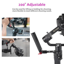 Load image into Gallery viewer, Akeipho Gimbal Grip Handle Handy Sling Handgrip for DJI Ronin S/SC / RSC2,Adjustable Gimbal Side Extension Cold Shoe Mount 1/4" 3/8" Holes Stabilizer Accessory Handle, Black_6407
