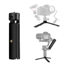 Load image into Gallery viewer, Akeipho Mini Tabletop Tripod for Gimbal/DSLRs, Desktop Tripod Stand Handle Grip for DJI Ronin S/SC, Zhiyun Weebill S/Smooth, Osmo Mobile with Extended 1/4" Screw Holes, Black_1
