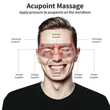 Load image into Gallery viewer, ALASKA BEAR Eye Massager Heat and Compression, Warm Therapy Mask, Temple Facial Massage for Eye Strain, Dry Eyes, BlackvisionWindow_949
