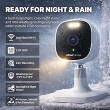 Load image into Gallery viewer, AlfredCam Plus 2 Outdoor Security Camera, Dual-Band WiFi, Motion Detection, White_820
