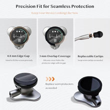 Load image into Gallery viewer, All-in-One Protection Kit for EKO CORE 500 Digital Stethoscope, 3 EPU Flexible Film, 3 Silicone Protective Cover, 6 Rubber Ear Tips, Round Protection for Daily Use, Compatible with EKO Stethoscope, BlackWhiteGrey_1988
