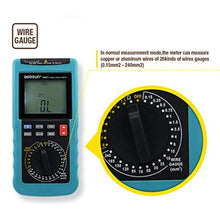 Load image into Gallery viewer, allsun Digital Electric Cable Resistance Tester Cable Wire Length Meter Ohm Resistance Meter Up to 30KM/100000 ft Measured in m(NOT AWG), Blue_8700

