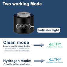 Load image into Gallery viewer, ALTHY Hydrogen Water Generator Bottle Cup SPE+PEM Dual Chamber lonizer,Upgrade 40 Electrolysis Times/Fully Charged for Travel_5432
