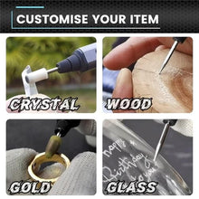 Load image into Gallery viewer, AM ARROWMAX Mini Engraving Pen, Cordless Rotary Tool with 36 Bits, Aluminum Case, Bluetooth, APP, Wireless Magnetic Charge, Engraving Tool for Jewelry, Wood, Glass, Carving (SGS MINI), Grey_5841
