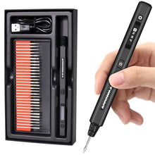 Load image into Gallery viewer, AM ARROWMAX Mini Engraving Pen: Ultimate Cordless Portable Tool for Artists &amp; DIYers - Engrave 50+ Surfaces - Beginner Friendly - Engraving Pen for Bead, Metal, Wood, Glass and Plastic,Black, Simpleblack_1
