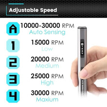 Load image into Gallery viewer, AM ARROWMAX Smart Engraving Pen, HollowCup Motor, 42 Bits with Aluminum Case, OLED, Magnetic Charge, Mini Electric Engraving Tool for Metal, Wood, Glass and Plastic (SGS PRO), Grey_5824
