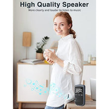 Load image into Gallery viewer, AM FM Walkman Radio:900mAh Rechargeable Portable Transistor Pocket Radio with Best Reception Digital Tuning, LCD Screen,Stereo Earphone Jack, Sleep Timer and Alarm Clock for Jogging,Walking Grey_1447
