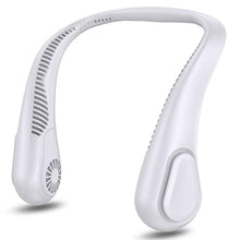 Load image into Gallery viewer, AMACOOL Bladeless Neck Fan, Mothers Day Gifts for Mom, Gifts for Father Dad Husband, Rechargeable Wearable Fan for Men Women Hot Flashes Relief Travel Outdoor Sports Golf Cruise Essentials 2026, White_1

