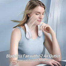 Load image into Gallery viewer, AMACOOL Bladeless Neck Fan, Mothers Day Gifts for Mom, Gifts for Father Dad Husband, Rechargeable Wearable Fan for Men Women Hot Flashes Relief Travel Outdoor Sports Golf Cruise Essentials 2026, White_2275
