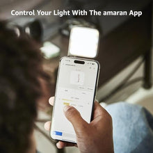 Load image into Gallery viewer, Amaran Go Magnetic Selfie Phone Light (Blue) Compatible with MagSafe &amp; Qi2, Dual LED Adjustable Mirror Light, CCT 2700K-6500K, for Selfies, Makeup, Content Creation_457
