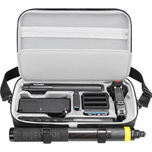 Load image into Gallery viewer, AMAZEAR Carrying Case for Insta360 X5 Accessories, Insta 360 X5 X4 Air Action Camera Waterproof Travel Carry Bag with Shoulder Strap, Compatible with 3M 9.8ft 2-in-1 Selfie Stick Tripod, Black_1
