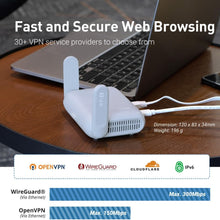 Load image into Gallery viewer, GL.iNet GL-MT3000 Beryl AX Wi-Fi 6 Travel Router, 2.5G WAN, VPN, OpenWrt | Wi-Fi 6 dual band 574Mbps 2.4GHz plus 2402Mbps 5GHz, 2.5G WAN, gigabit LAN, USB 3.0
