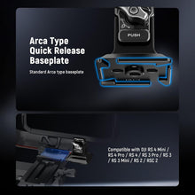 Load image into Gallery viewer, NEEWER Phone Tripod Mount with Arca Type Base, 1/4" Threads, Quick Release Clamp Compatible with iPhone 16 Pro Max S25 Ultra Phone Cage DJI RS4 Mini RS4 RS3 Pro RS2 RSC2, PA124

