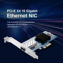 Load image into Gallery viewer, 10Gb PCIe NIC Network Card, Intel 82599EN SFP+, X520-DA1 Compatible
