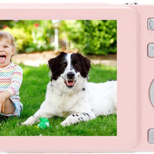Load image into Gallery viewer, ciciglow Digital Camera, 64MP HD Autofocus 4K Retro Sliding Camera, 16X Digital Zoom CCD Cameras with 2.8 Inch Screen for Teens Adult Beginner (Pink)
