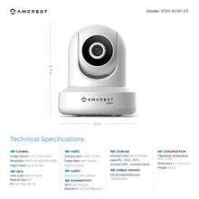 Load image into Gallery viewer, Amcrest 1080p WiFi Camera Indoor, 2MP Pan/Tilt Home Security Camera, Auto-Tracking, Motion &amp; Audio Detection, Privacy Mode, Enhanced Browser Compatibility, H.265, Two-Way Talk IP2M-841W-V3 (White)_2872
