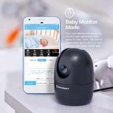 Load image into Gallery viewer, Amcrest 1080P WiFi Camera Indoor, Nanny Cam, Dog Camera, Sound &amp; Baby Monitor, Human &amp; Pet Detection, Motion-Tracking, 2.4Ghz Only, Pan/Tilt Wireless IP Camera, Night Vision, Smart Home ASH21-B, ASHBBlack_575
