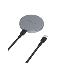 Load image into Gallery viewer, AMEGAT Wireless Charging Pad, MagFusion Aura 15W Fast Charging Qi2 Certified Magnetic Wireless Charger Compatible with MagSafe for iPhone17/16/15/14/13/12 Series, Grey_1
