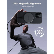 Load image into Gallery viewer, AMEGAT Wireless Charging Pad, MagFusion Aura 15W Fast Charging Qi2 Certified Magnetic Wireless Charger Compatible with MagSafe for iPhone17/16/15/14/13/12 Series, Grey_7314
