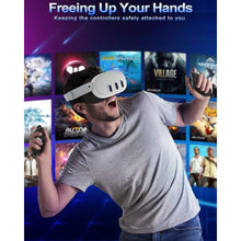 Load image into Gallery viewer, AMZDM Controller Grip for Meta Quest 3S Oculus Quest 3 VR Accessories Grips Cover for VR Touch Controllers Straps Silicone Covers Protector with Non-Slip Thumbstick Covers 1Pair Black_7445
