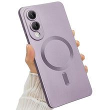 Load image into Gallery viewer, Amzfield for Samsung Galaxy S25 Edge Case Compatible with MagSafe for Women Men Girls [Camera Lens Protector] Magnetic Matte Cute Slim Soft Silicone Bumper Shockproof Metallic Phone Case, Purple_1
