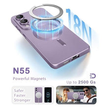 Load image into Gallery viewer, Amzfield for Samsung Galaxy S25 Edge Case Compatible with MagSafe for Women Men Girls [Camera Lens Protector] Magnetic Matte Cute Slim Soft Silicone Bumper Shockproof Metallic Phone Case, Purple_749
