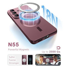 Load image into Gallery viewer, Amzfield Magnetic for Samsung Galaxy S26 Case for Women Men Girls [Compatible with MagSafe] [Camera Lens Protector] Matte Cute Slim Soft Silicone Bumper Shockproof Metallic Phone Case, Burgundy_43
