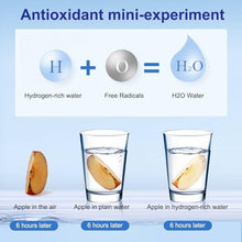 Load image into Gallery viewer, AMZWATER Hydrogen Water Bottle Generator, Glass Portable Hydrogen Water Bottle with SPE PEM Technology Hydrohealth, Ion Bottles Hydrogen Water Ionizer for Office, Home, Travel, Daily Drinking, White_5451
