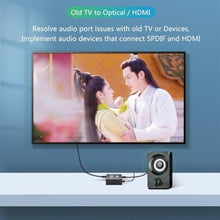 Load image into Gallery viewer, Analog to Digital Audio Converter, RCA R/L and 3.5mm Audio to Optical Spdif Toslink and HDMI Audio Out (Not HDMI ARC), for Home KTV TV DVD PC Soundbar Speaker_367
