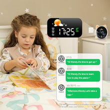 Load image into Gallery viewer, ANALOI Kids Alarm Clock, OK to Wake Clock for Kids, Stay in Bed Clock and Sleep Training, Nap Timer Temperature Detect Cute Room Decor, Gift Ideas for Kids Toddler Boy Girl, Cat_186
