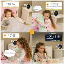 Load image into Gallery viewer, ANALOI Kids Alarm Clock, OK to Wake Clock for Kids, Stay in Bed Clock and Sleep Training, Nap Timer Temperature Detect Cute Room Decor, Gift Ideas for Kids Toddler Boy Girl, Cat_187
