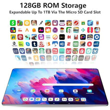 Load image into Gallery viewer, Android Tablet 10.1 inch, 8GB RAM 128GB Storage, Android 12 Oct-core Processor5 Million +13 Million Dual Cameras, WiFi Bluetooth 1TB Extended IPS Full HD Display, 4000mAh Battery Powerful Tablet ss, Gray_660

