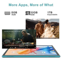 Load image into Gallery viewer, Android Tablet 10 Inch Tablet With Case Stylus Android 15 Tablets 8GB RAM 32GB ROM Support 1TB Expansion 6000mah Battery 10.1" IPS HD Touchscreen 2MP+8MP Dual Camera WIFI-6 Bluetooth5.0 Tablets, Navy_170
