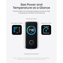 Load image into Gallery viewer, Anker 140W Max 4-Port GaN Charging Blocks,Smart Display for MacBook Charger, Silver_4
