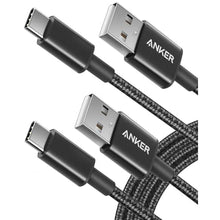 Load image into Gallery viewer, Anker Cable [2 Pack 6ft], USB A to USB C Cable for iPhone 17 Series,Samsung Galaxy S10 S10+, LG V30, Beats Fit Pro and More (Black)._1
