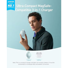 Load image into Gallery viewer, Anker MagGo UFO 3-in-1 MagSafe Compatible Qi2 15W Charging Station, TealOasis_4295
