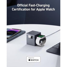 Load image into Gallery viewer, Anker MagSafe Charger Stand, Wireless Charger, 3-in-1 Cube, 15W Foldable Fast Charging Stand, for iPhone 17/16/15, Apple Watch 1-8/Ultra, AirPods (30W USB-C Charger and Cleaning Cloth Included), Black_742
