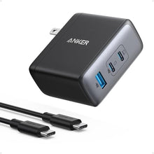Load image into Gallery viewer, Anker Nano 100W MacBook Charger, 3-Port Fast Compact GaN USB Charger Block for MacBook Pro/Air, Pixelbook, ThinkPad, Dell XPS, iPad Pro, iPhone 17 Series, Galaxy S23,and More (Black, 1 Pack &amp; 1 Cable)_1
