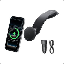 Load image into Gallery viewer, Anker Nano Magnetic 15W Car Charger with Alloy Bracket Wireless, Black_1
