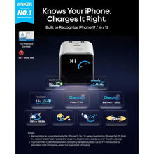 Load image into Gallery viewer, Anker Nano Smart Display Charger, 45W Max Fast Charger USB C for iPhone 17, Orange_947
