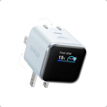 Load image into Gallery viewer, Anker Nano Smart Display Charger, 45W Max Fast Charger USB C for iPhone 17, Blue_1
