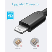 Load image into Gallery viewer, Anker Powerline II Lightning Cable,Apple MFi Certified,USB Charging/Sync Lightning Cord Compatible with iPhone 11 Series/SE/Xs/XR,and More(1FT,Black)_8110
